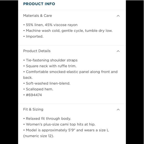 Old Navy Smocked Linen Blend Swing Top - Picture 5 of 9